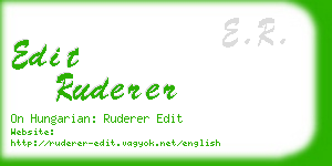 edit ruderer business card